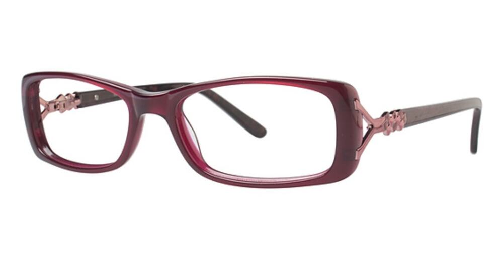 CAPRI DC 122 CLEAR BURGUNDY EYEGLASSES SUNGLASSES FRAMES 53-18